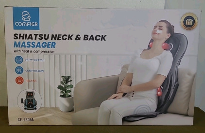 (1) Shiatsu Neck & Back Massager Seat W/Heat