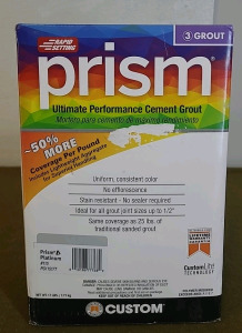 (1) 17-Pound Box Of Prism #115 Platinum Ultimate Performance Rapid Setting Grout