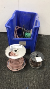 Blue Bin Of Coated Wire