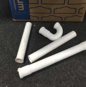 PVC pipe pieces