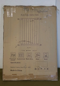 (1) Auto Close Safety Gate, White