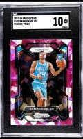 (1) SGC Graded Ten 2023-24 Panini Prizm #152 Brandon Miller Pink Ice Prizm Rookie Sports card