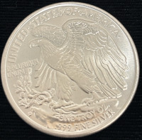 Walking Liberty One Troy Oz .999 Fine Silver Bullion Coin - 2