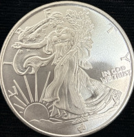 Walking Liberty One Troy Oz .999 Fine Silver Bullion Coin