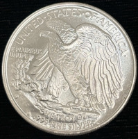 Walking Liberty One Troy Oz .999 Fine Silver Bullion Coin - 2