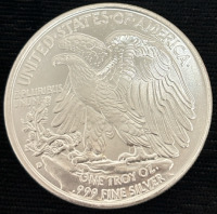 Walking Liberty One Troy Oz .999 Fine Silver Bullion Coin - 2