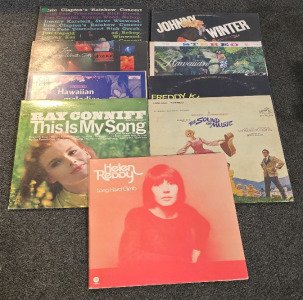 Vinyl Records Including Eric Clapton, The Sound Of Music, Helen Reddy And Others