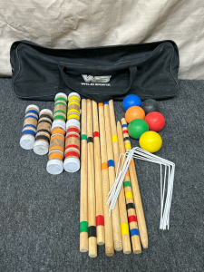 Croquet Game Set With Carrying Bag