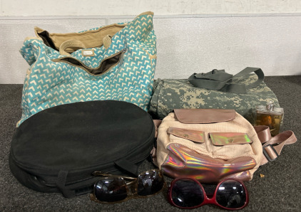 (3) Bags, (1) Army Pants, & More