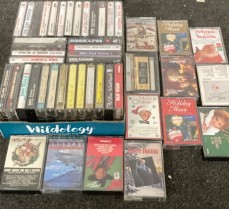 VARIETY OF CASSETTE TAPES.