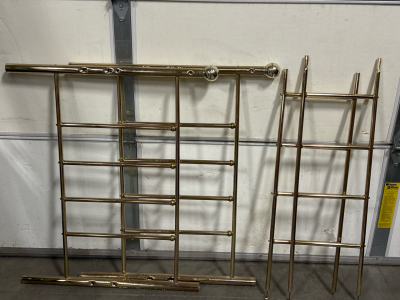 Twin Size Brass Toned Bed Frame