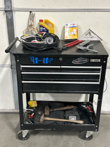 Rolling Toolbox With Lots Of Contents: Electronics, Tools, and Much More