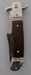 Wood Handle Lever Action Pocket Knife