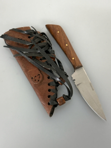 Patch Knife With Leather Sheath