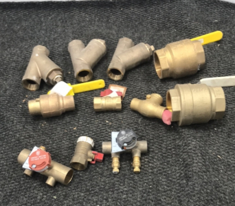 Lot Of Brass Valves And More