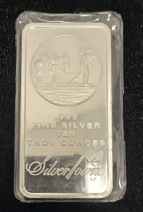 10 Troy Ounces .999 Fine Silver Bar