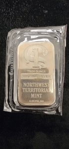 1 Troy Ounce .999 Fine Silver Bar
