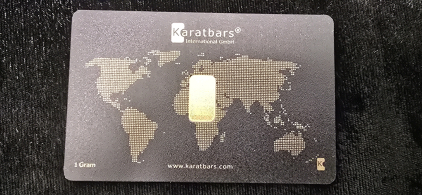 1g 999.9 Fine Gold Bar