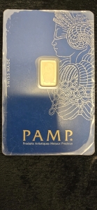 1g 999.9 Fine Gold Suisse Bar