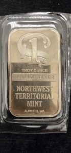 1 Troy Ounce .999 Fine Silver Bar