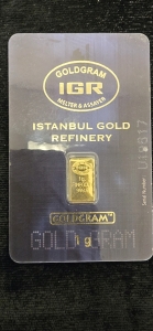 1g 999.9 Fine Gold Bar