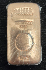 10oz 999.9 Copper Bar
