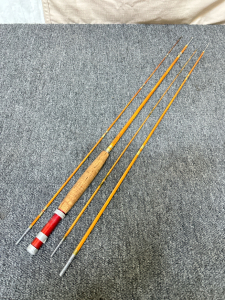 Antique Bamboo Fly Fishing Pole- 3 Piece