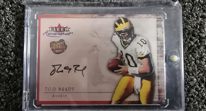Fleer Autographics Tom Brady Rookie- Authentication Unavailable