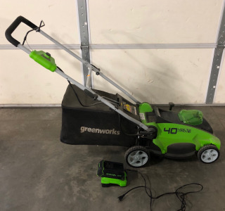 Green Works 16&rdquo; 40 Volt Lithium Lawnmower