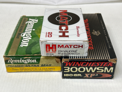 (3) Partial Boxes of Rifle Ammo