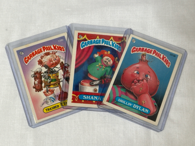 (3) Vintage Collectible Garbage Pail Kids Cards