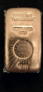 10oz 999.9 Copper Bar