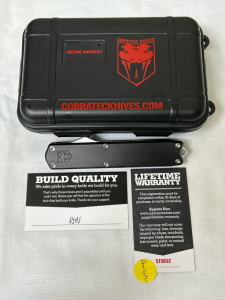 Cobra Tec Knife (Dominator) With Case
