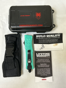 Cobra Tec Knife (Small CTK-1 Blue/Teal) With Case