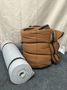 Mountain Trapper Sleeping Bag (34"x80") And Grey Sleeping Mat