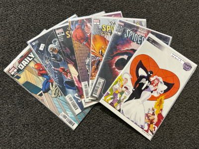 (7) Collectible Spiderman C&oacute;mics