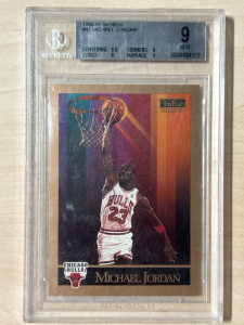 1990-91 Skybox #41 Michael Jordan Graded Card Mint 9