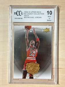 2009-10 Upper Deck MJ Legacy Collection Graded Card Mint 10