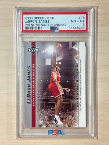 2003 Upper Deck LeBron James Phenomenal Beginning Graded Card