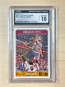 2017-18 Paniji Hoops #25 LeBron James Gem Mint 10