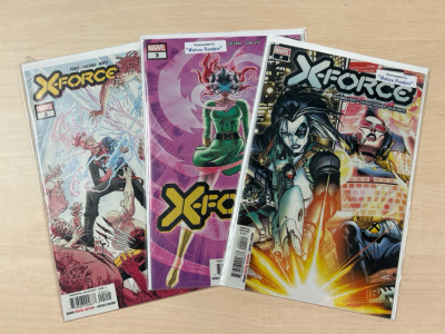 (3) Collectible Marvel Comics: X-Force