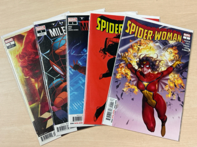(5) Collectible Marvel Comics: Spider-Man