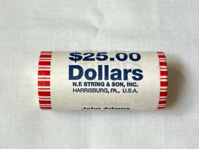 Uncirculated Roll Of John Adams Gold Dollars