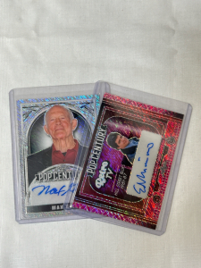 Pop Century Autographed Cards of Mac Gail And Ed Marinaro