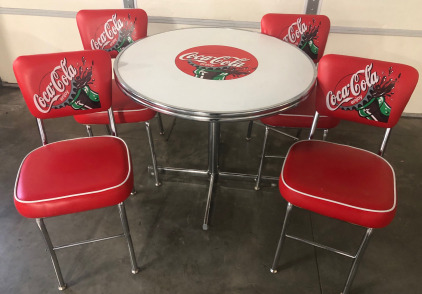 Coca-Cola Table & 4Chairs