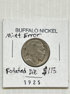1925 Buffalo Nickel Mint Error
