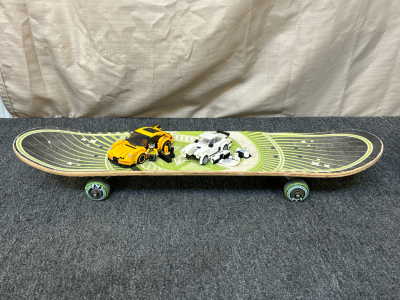 (2) Lego Style Sports Cars- Porches and Youths Skateboard