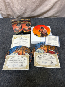 (2) VHS Copies of Gone With The Wind and Collector Plates with Crrtificates