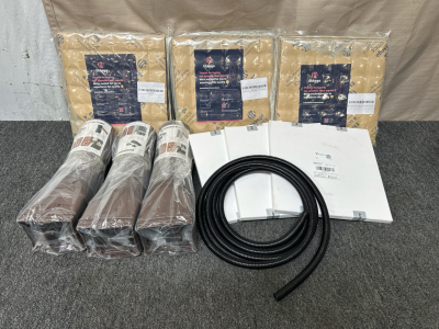 Acoustic Foam Panels, Split Wire Tubes, and Downspout Adapters