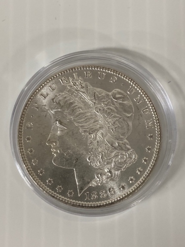 1886 Uncirculated Morgan Silver Dollar